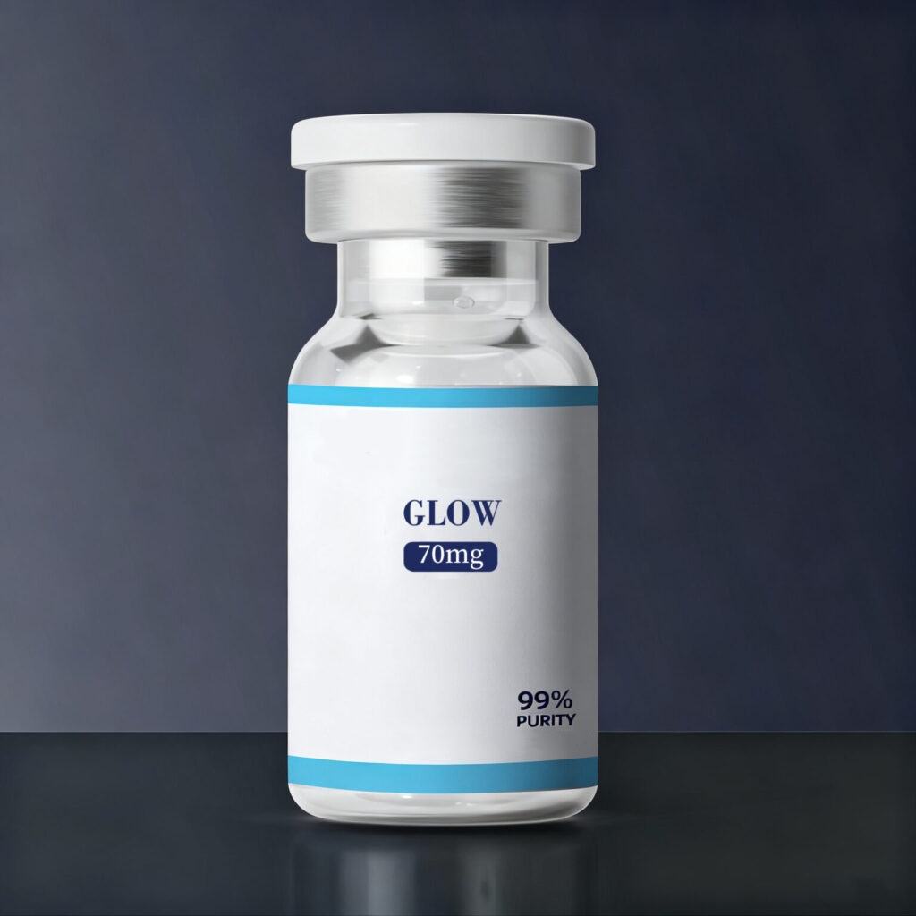 GLOW 70mg peptide vial